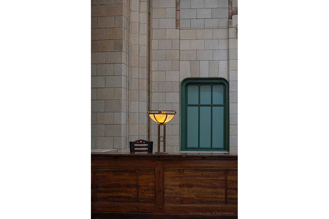 Union Station Lamp on Desk